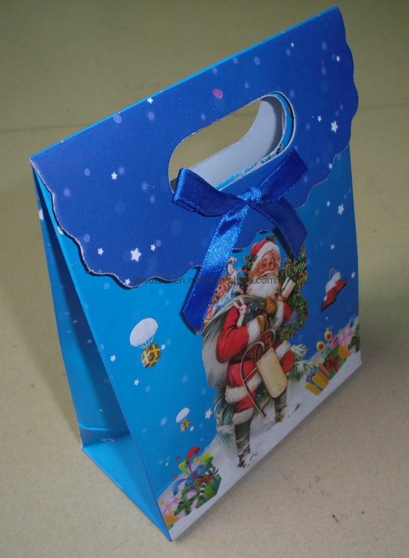 Paper Gift Bag with Die-Cut Handle