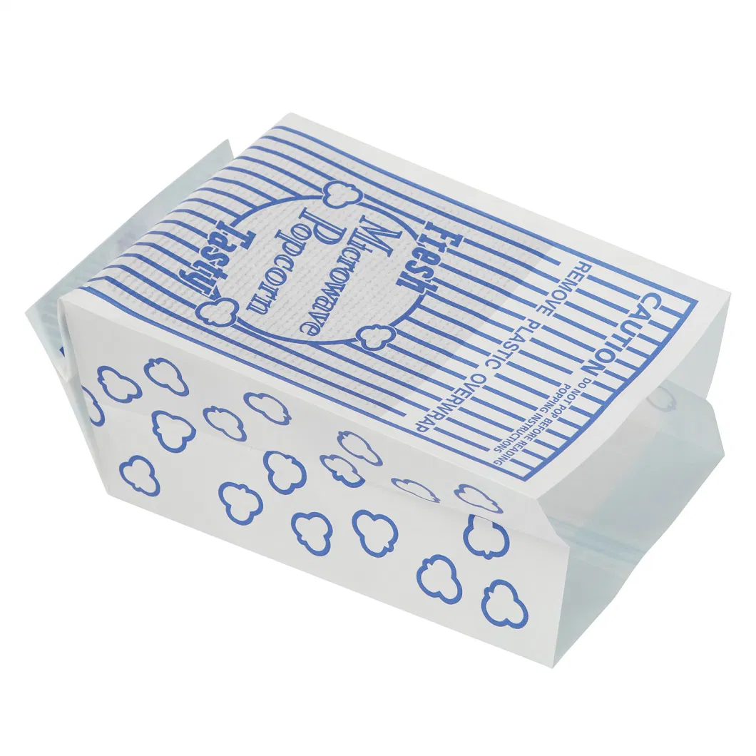 Various Size Fast Shipping Greaseproof Square Bottom Food Packing Microwave Popcorn Paper Bags