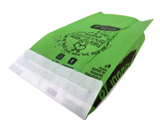 Bolsa de papel Kraft forrada con papel de aluminio desechable de calidad alimentaria para comida caliente