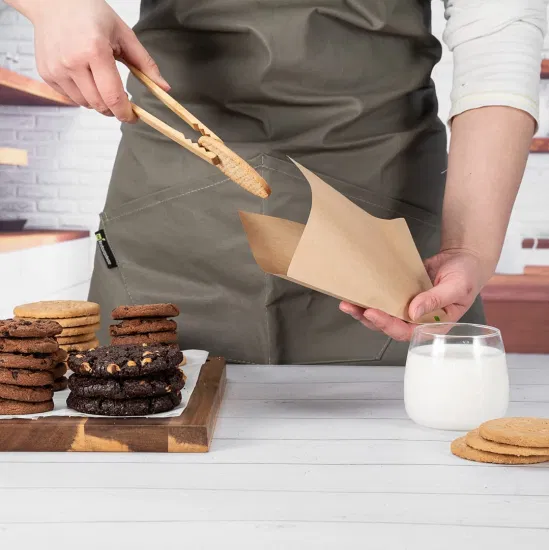 Bolsa de papel Kraft de envasado de alimentos de hojaldre triangular frita en aceite blanca abierta bilateral personalizada